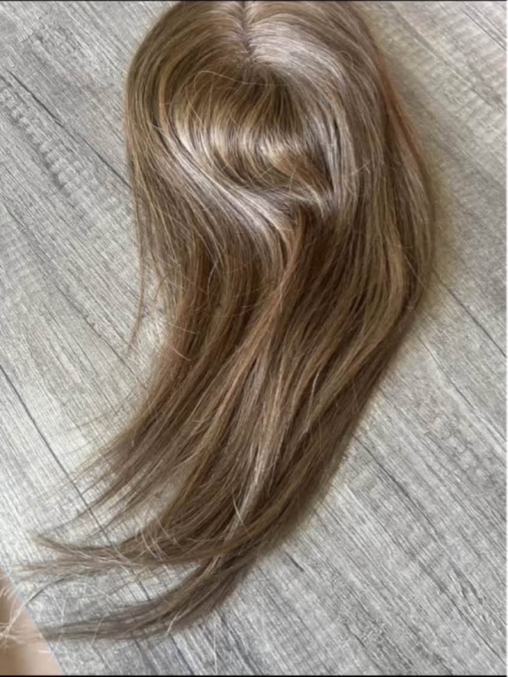 Human Hair Topper Shade 2  Brown